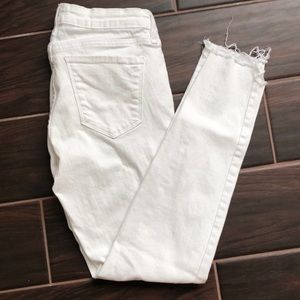 William Rast Perfect Skinny white denim size 28